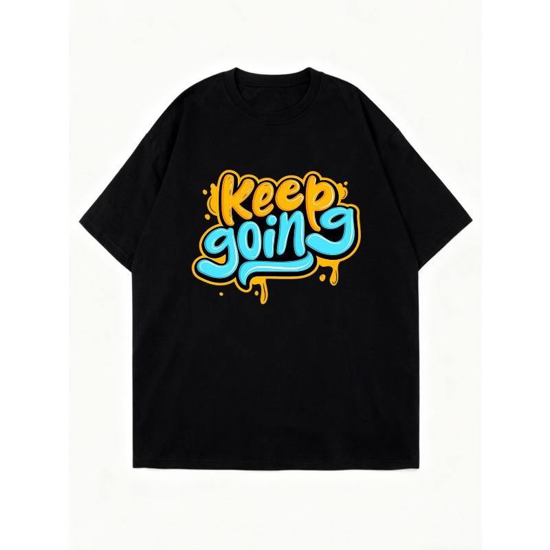 Nadměrné tričko černé Pokračuj Graffiti potisk Ležérní streetové oblečení Pro ženy a muže