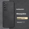 Huawei Nova 7 Pro Phone Case, Nova 7 Pro Protective Cover, Shockproof Lens Full Protection Soft Case, Simple Luxury Outer, WoAnd Leather Case, Black