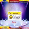 Equipment Grounding Label - Round PVC Warning Sign