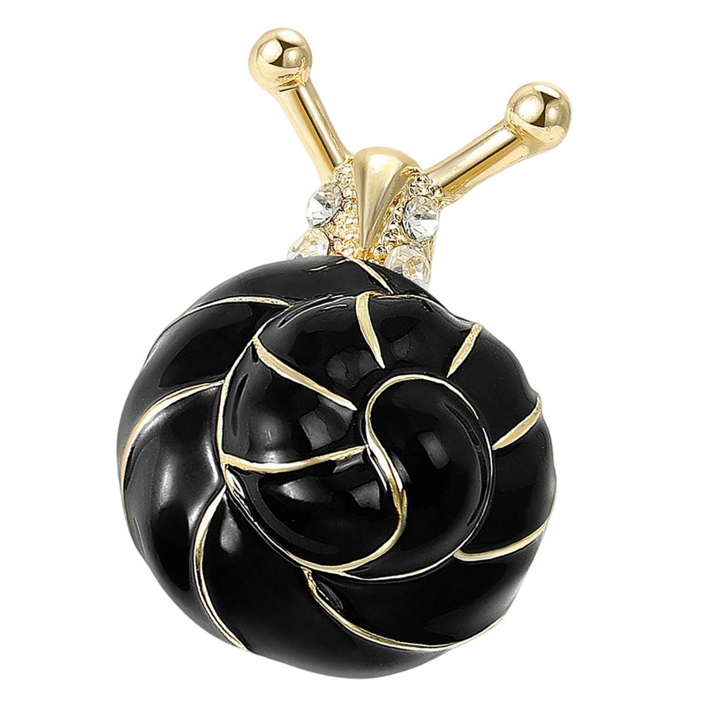 Accessoire de Mode Polyvalent Broche Escargot Art Émaillé Idéal Pour Tenues Décontractées Événements Formels Et Port Quotidien