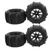 4PCS RC Wheel Tires 12mm Hex Hub 85mm Diameter Rubber Tire Replacement for 16A01 16A02 16A03 16A04 16A08 1/16 RC Car