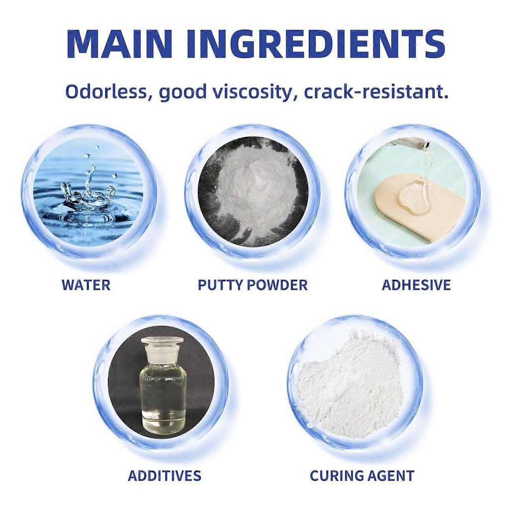 White Wall Repair Cream Wall Repair Paste, Wall Anti-Mildew Crack Nail Eye Dirt Repair White Putty Paste