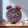 4 Inch Student Alarm Clock Metal Frame Silent Table Clock Twin Bell Loud Alarm Clock  Students