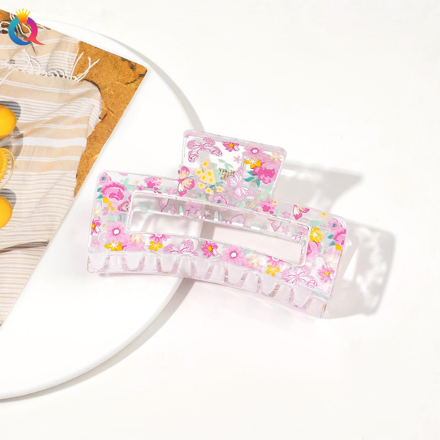 

Заколка для волос с принтом леопарда Заколка для волос Аксессуары для волос Заколка-акула Женские аксессуары для волос 1pc