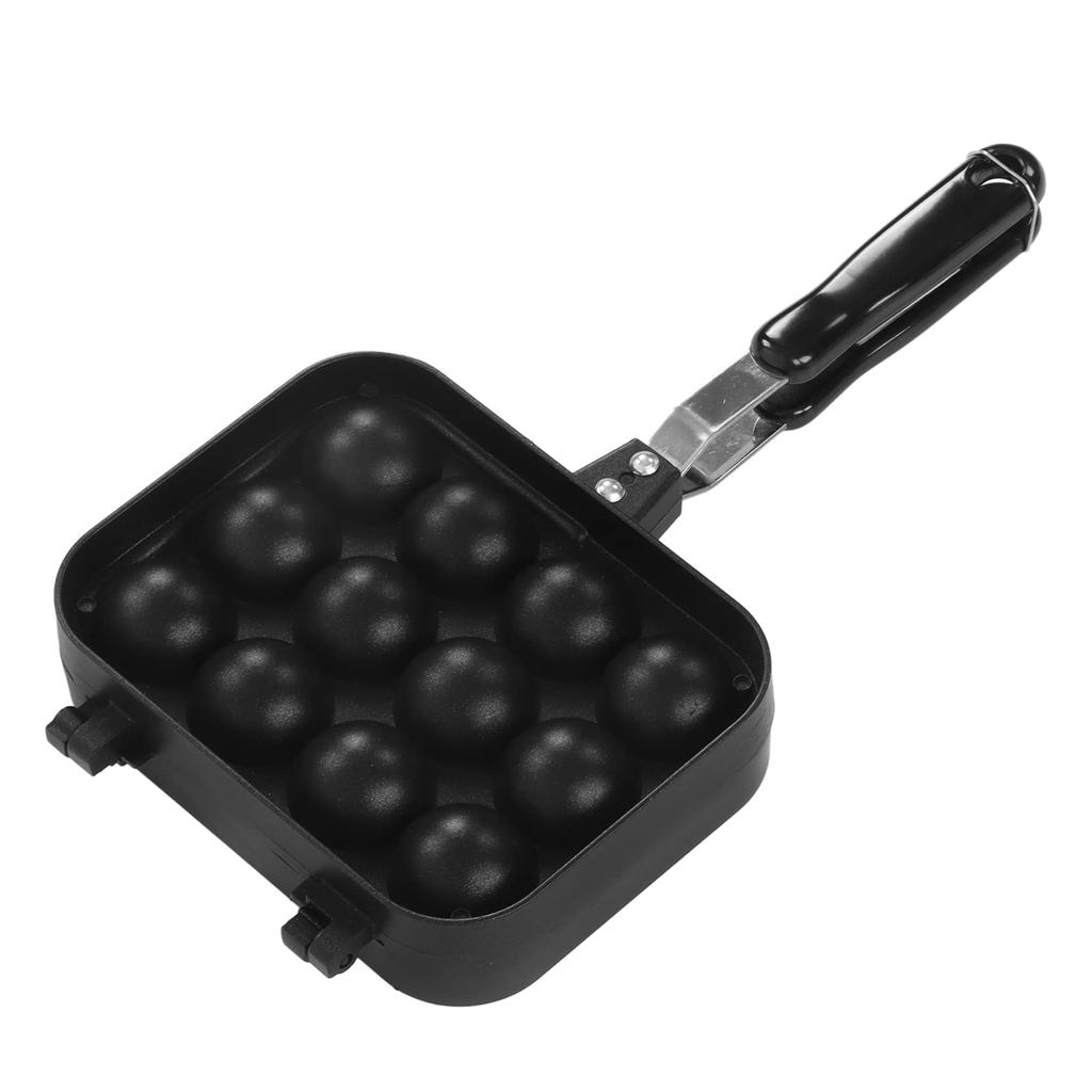 Takoyaki-Pfanne, Gleichmäßige Erwärmung, Schnelle Wärmeleitung, Hohe Temperaturbeständigkeit, Taiyaki-Maker, mit Hitzeschutzgriff, zum Backen
