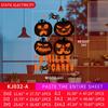 Halloween Horror Sticker Bloody Pumpkin Pendant Static Cling Window Decal Spider Web Decor Home Party
