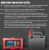 E-FAST 12V Battery Tester & Analyzer for Car/Motorcycle - Lead-Acid & Lithium-Iron Fast Charger