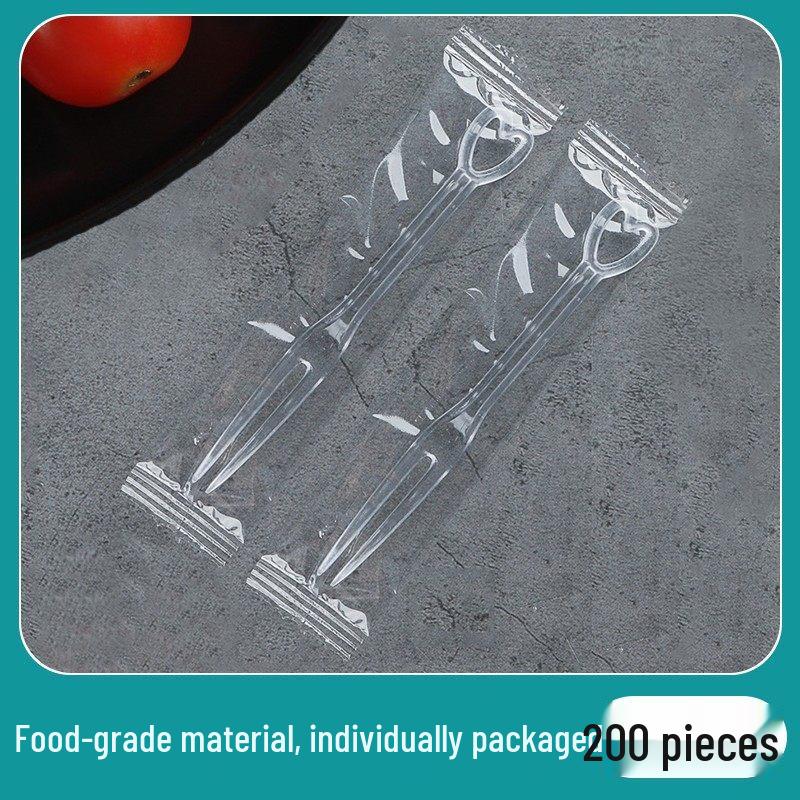 

ZISIZ Individually Wrapped Disposable Plastic Fruit Forks