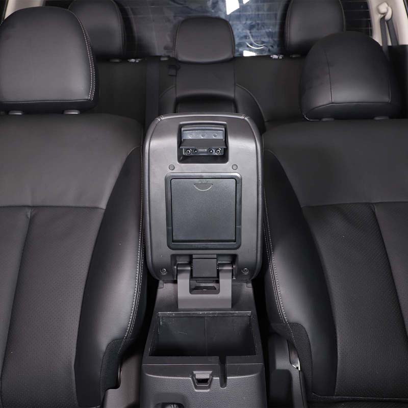 For Mitsubishi L200 Triton 2019-2025 Car Center Console Armrest hidden Storage Box Organizer Accessories Tidying Black