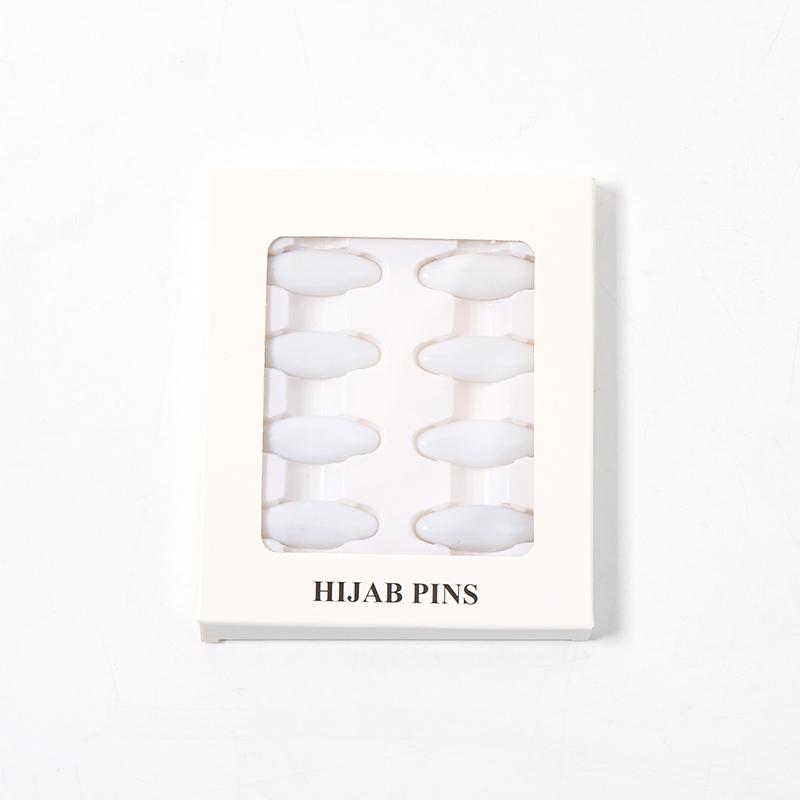 

8pcs/ Pack Plastic Hijab Pins Clips Safety Brooch Muslim Scarf Shawls Fashion Accessories Clear