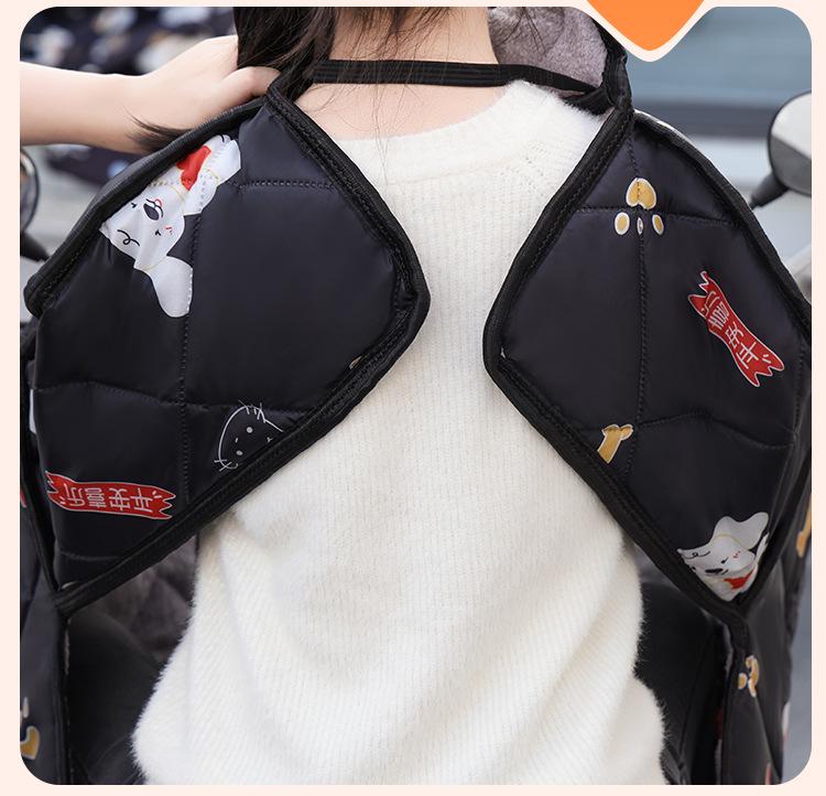 Plush Winter Windproof Electric Vehicle & Motorcycle Cover - Universal Year-Round Cold Protection