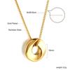 Cross-Border INS Women's Stainless Steel Sweater Chain Necklace Bamboo Chain European American Niche Design Fashionable Light