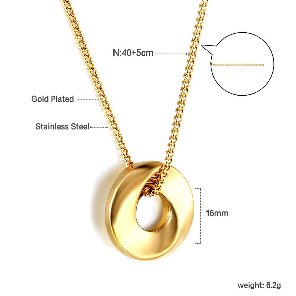 Cross-Border INS Women's Stainless Steel Sweater Chain Necklace Bamboo Chain European American Niche Design Fashionable Light
