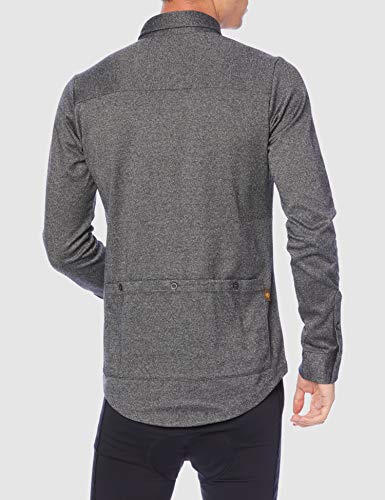 Kapelmuur Long Sleeve Jersey Shirt, Birdseye Gray, kpls111, Gray, Japan Size XS (equivalent to Japanese size XS)