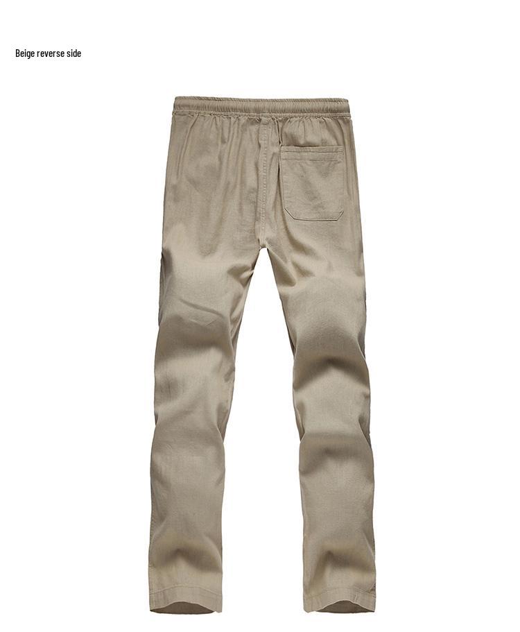2024 Men's Casual Loose Cotton Linen Pants, Plus Size M-5XL