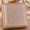 Women's Silver Titanium Steel Necklace with Micro-Inlaid Zircon - Elegant, Durable Clavicle Chain Jewelry