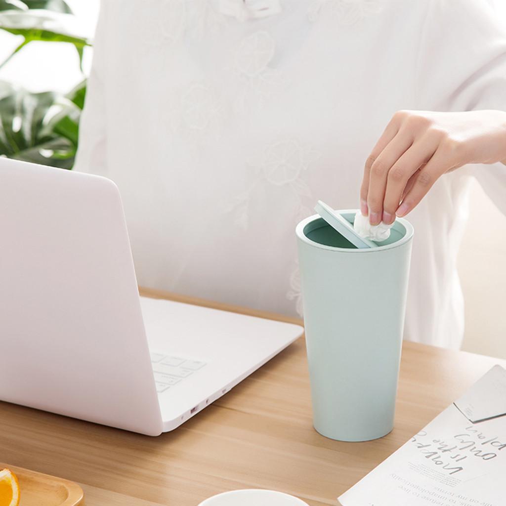 Trumpet Desktops Mini Creative Covered Kitchen Living Room Trash Can