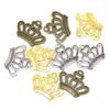 DIY Hollow Retro Crown Pendant for Necklace or Bracelet - Alloy Jewelry Charm (23*18mm)