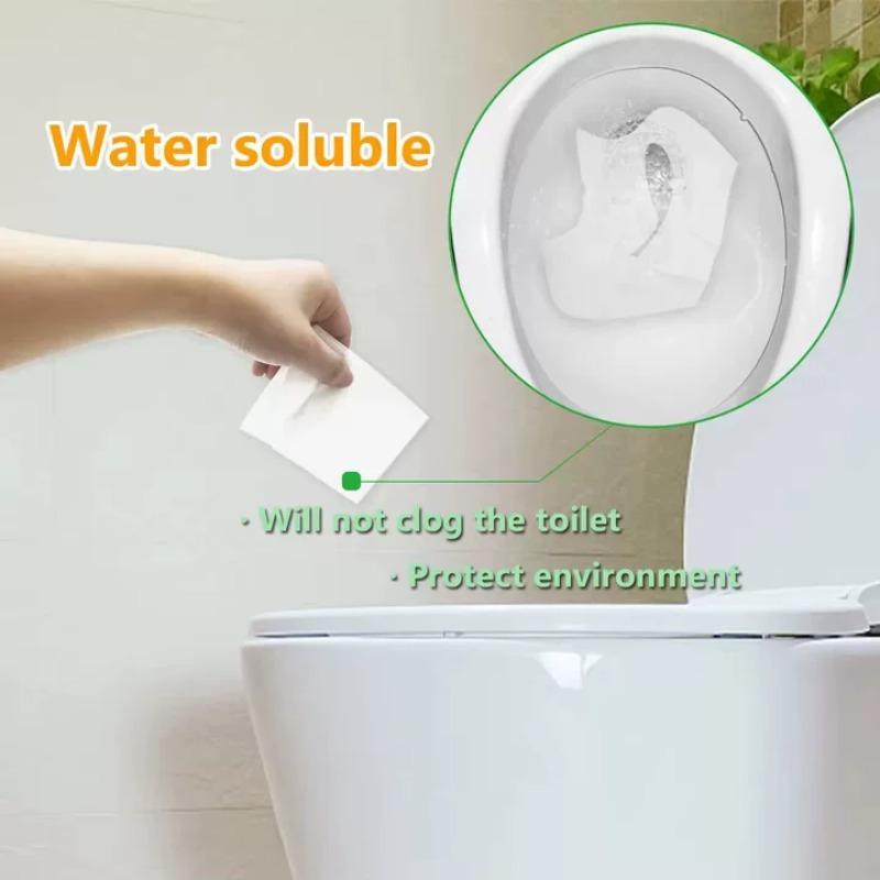 10-120PCS Disposable Toilet Seat Cover Portable Travel Camping Hotel Bathroom Degradable Waterproof Toilet Mat Accessories