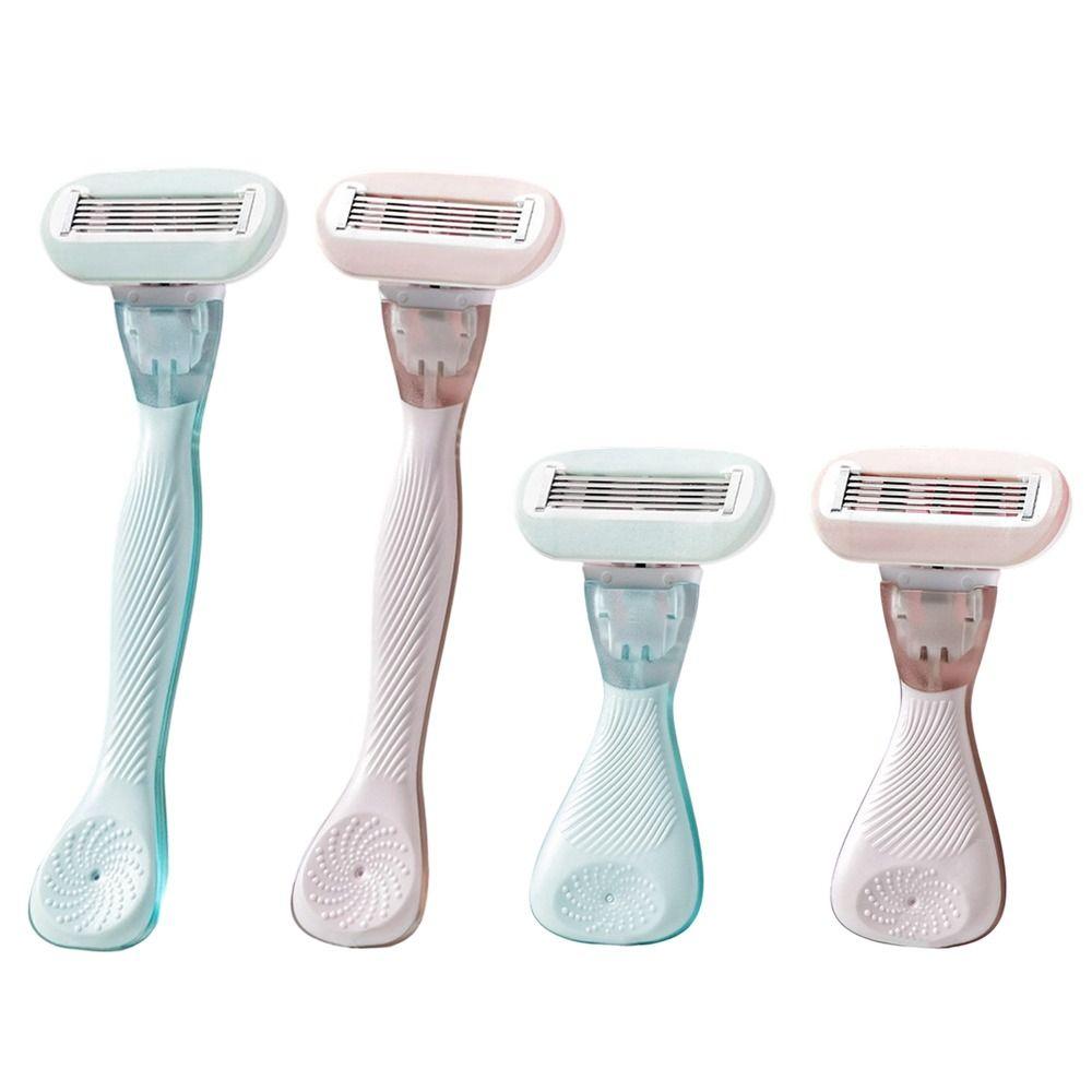 Manual Lady Shaver 5-Blades Epilator Durable Women Razor Private Body