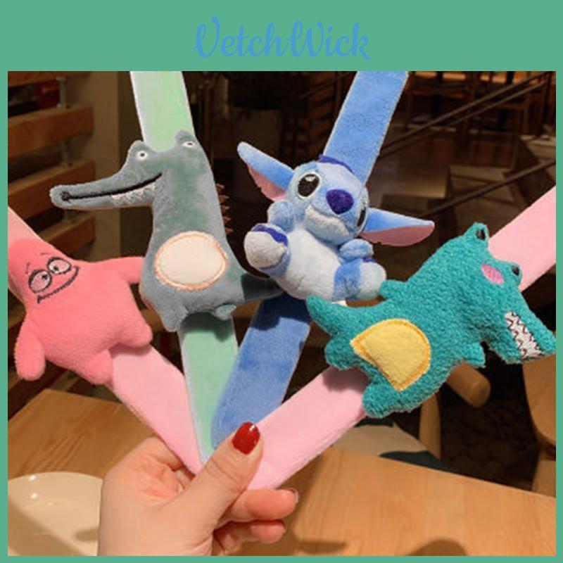 Cute Dinosaur Plush Kids Wristband With Soft Fabric For Fun Playtime Gifts Characters Included)