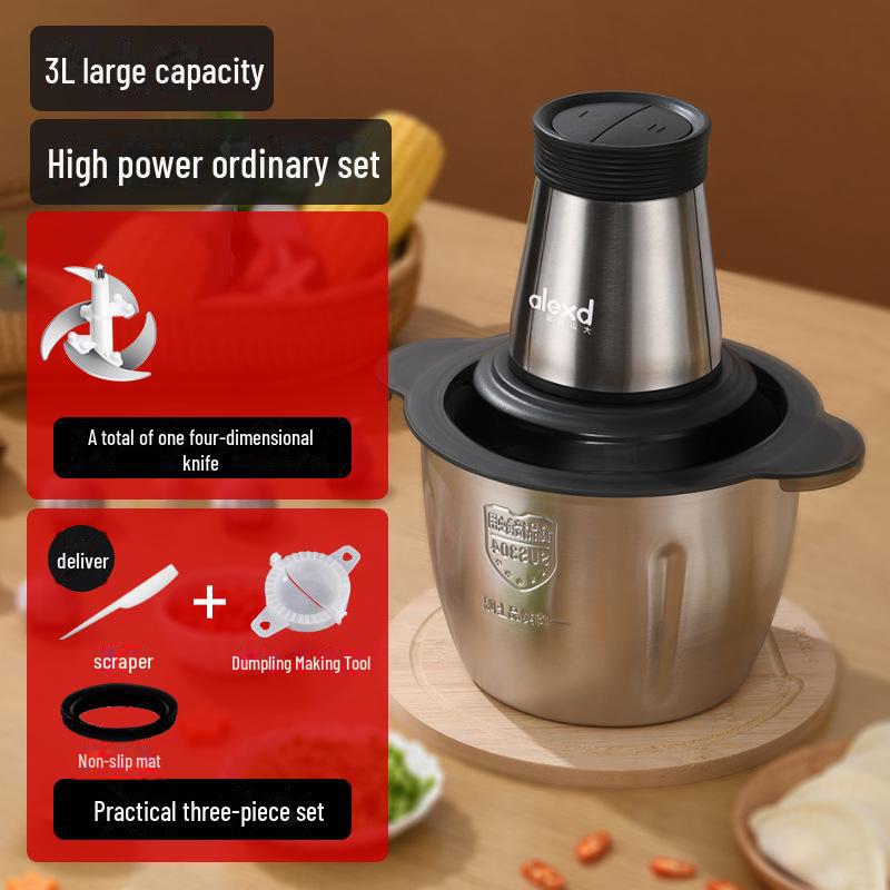 

Электрическая мясорубка и кухонный комбайн из нержавеющей стали объемом 3 л — для коммерческого и бытового использования 2L small power