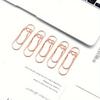 5Pcs Paper Clips Metal Pen Holder Clip School Bookmarks Photo Memo Ticket Clip Stationery Office School Supplies