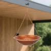 Hanging Bird Feeder Hummingbirds Easy To Fill Outdoor Decoration Iron Feeding Dish Tray