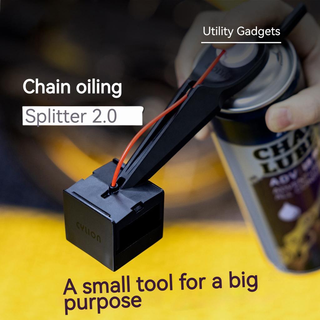 1/2PCS Upgrade Motorcycle Chain Oiler Spray Lube Oiler Tool Mess-Free Chain Wax Chain Cleaner Attachment Chain Oil Applicator