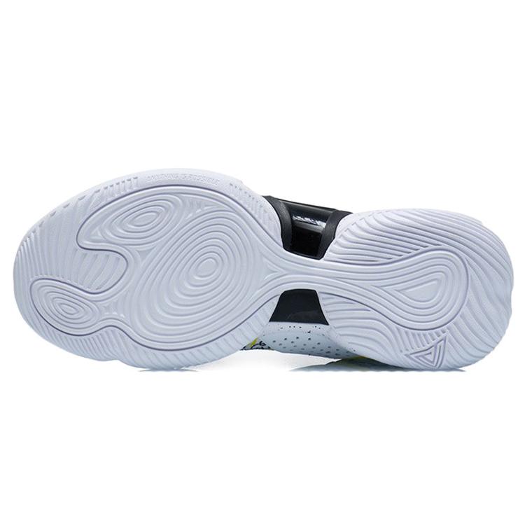 New LiNing Power Cushioning Anti Slip And Wear Resistant Mid Top Performance Basketball Shoes White Black Multicolor ABPR067-4