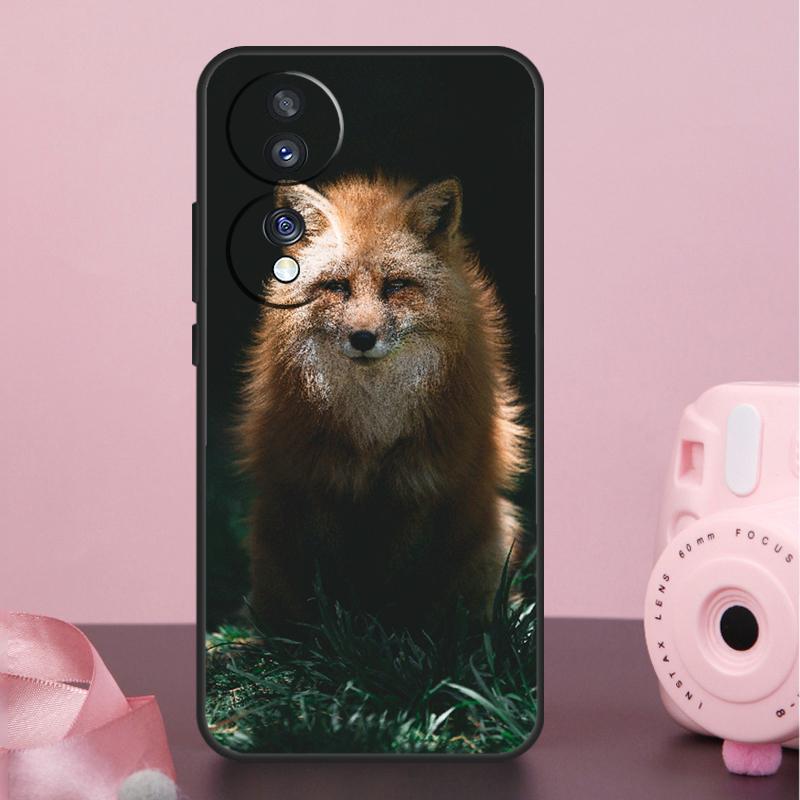 Cute Fox In Autumn Case For Honor 200 400 Pro 50 70 90 X9a X9b X9c X9d X8b X8c Win Magic 7 Lite 5 6 8 Pro Cover