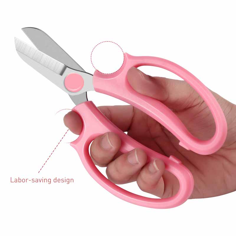 Stainless Steel Garden Scissors Florists Professional Flower Arranging Shears Comfortable Grip Handle Potted Plant Pruning Tools