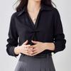 NaVaVa Office Twist V Neck Collar Long sleeVe Blouse Nb3015