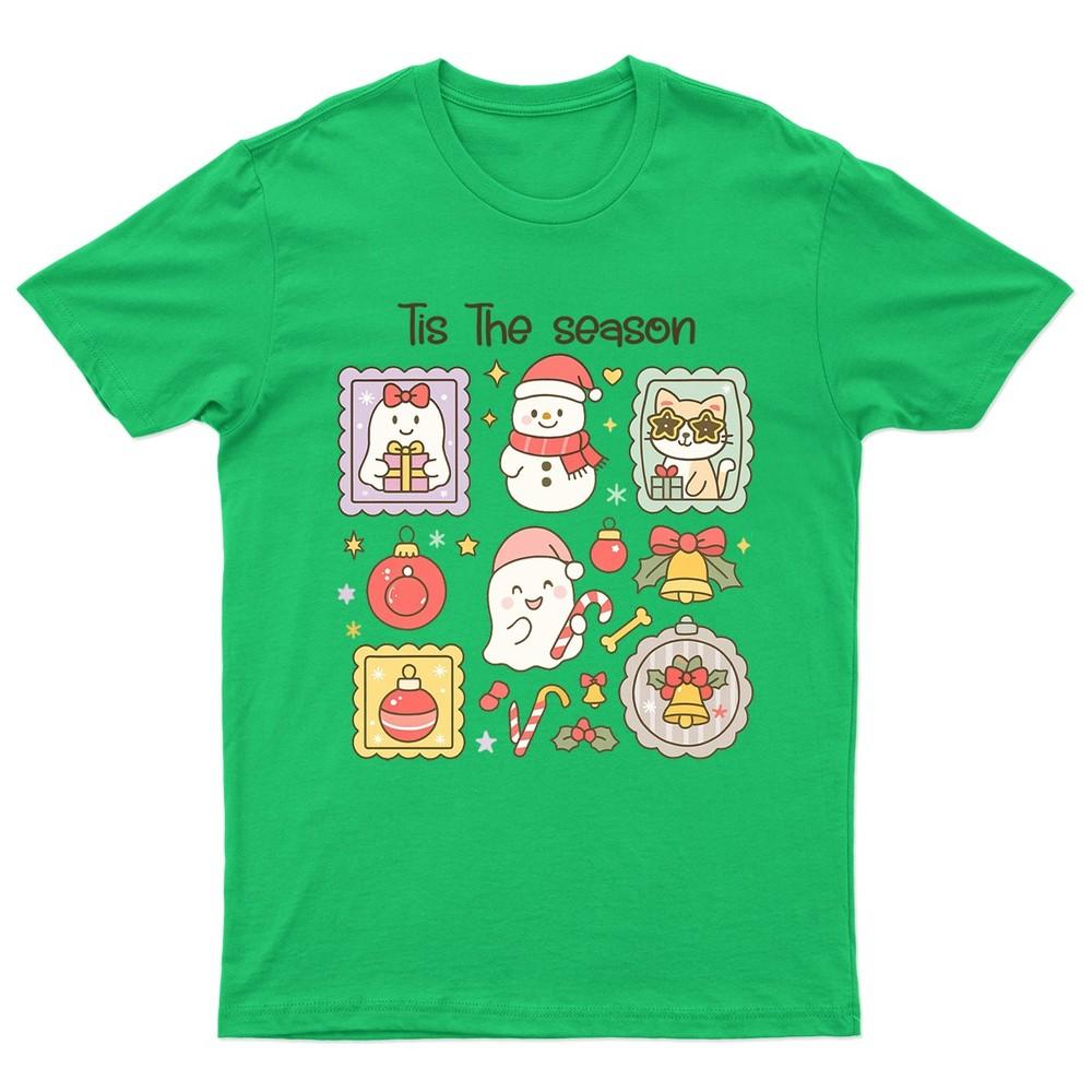 Tis The Season Christmas TShirt Unisex Gift Retro Seasonal Funny Xmas Santa a S