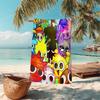 1Pc Colorful Sprunki Characters Beach Towel Microfiber Beach Towel Thin Absorbent For Beach Swimming Yoga Bath Sports 0917293