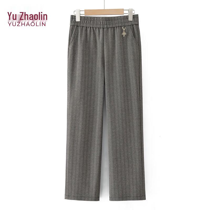 

YUZHAOLIN Spring Autumn Casual Straight-Leg Pants for Moms 1XL