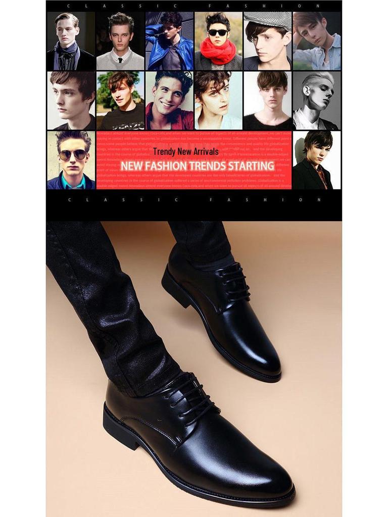 2025 Herren Casual Rutschfeste Lederschuhe - Echtes Rindsleder, Leichtgewicht, Bequem, Schnürschuhe, Vielseitig.