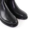 Excellent LOUIS VUITTON Knee-high boots LV logo leather black leather Women 36 Used