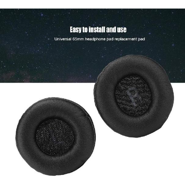 Earpads Compatible with 65mm 2.56inch Diameter Cushion Pads Professional Headphones Ear Pads Cushions Replacement 65mm Universal Replacement Foam Ear
