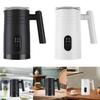 4 In 1 Milk Frother Cappuccinos Auto Shut Off Soft Foam Maker Large Capacity Black