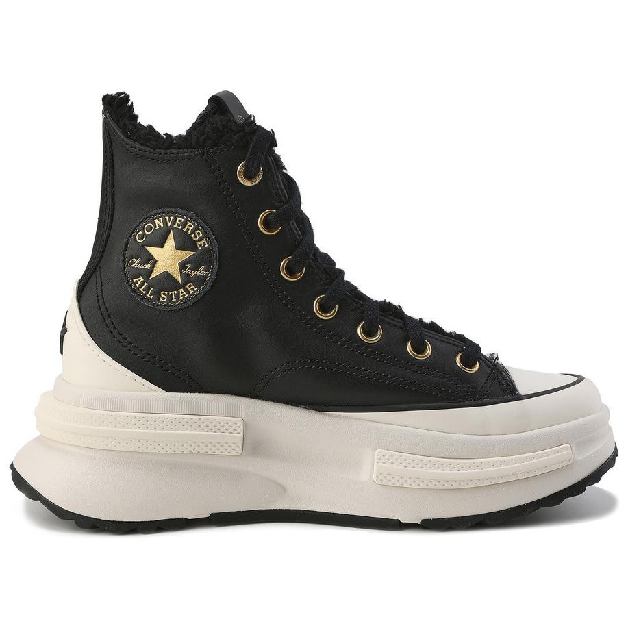 Converse Run Star Legacy Versatile Comfortable High-Top Lifestyle Casual Shoes Unisex Sneakers Black A12442C