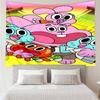 Gum's Colorful Friends Tapestry, Unique Design Tapestry, Wall Decor for Bedroom,Livingroom, Playroom,Heartwarming Fan Holiday Gifts