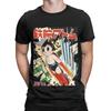 Herren T-Shirts Vintage Astro Boy Cover Lässige Reine Baumwoll-Tees Kurzarm T-Shirt O-Ausschnitt Kleidung Übergröße