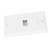 2Pcs HD Multimedia Interface Wall Plate 4K Easy Installation AV Wall Plate with Cable for Home Theater