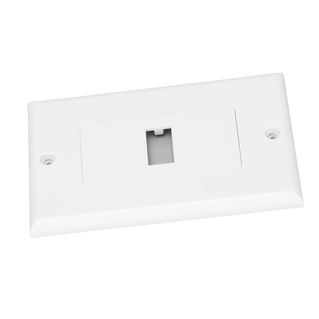 2Pcs HD Multimedia Interface Wall Plate 4K Easy Installation AV Wall Plate with Cable for Home Theater