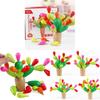 Cactus Wooden Interlocking Building Blockskids Learning Cognitive Development