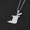 Trinidad & Tobago Stainless Steel Drip Oil Pendant Necklace for Men & Women