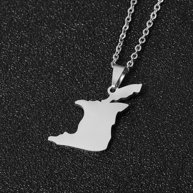 Trinidad & Tobago Stainless Steel Drip Oil Pendant Necklace for Men & Women