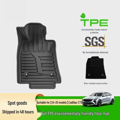 Eco-Friendly TPE Floor & Trunk Mats for 24-25 Cadillac CT5