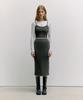 Lora Lora Scallop Knit Skirt Charcoal